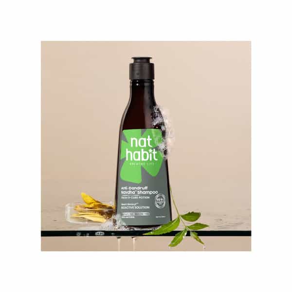 Nat Habit Anti-Dandruff Shampoo | 99.9 % Dandruff Kill With Advances Zero Flake Technology | 250 Ml