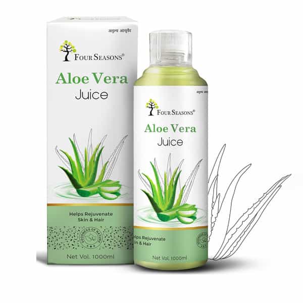 Four Seasons Aloe Vera Juice 1000Ml | Boost Skin And Hair Health | Better Digestion & Glowing Skin