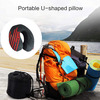 Elegant Cross Travel Pillow Black