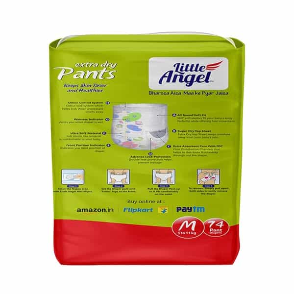 Little Angel Baby Pull Ups Medium Diapers 74