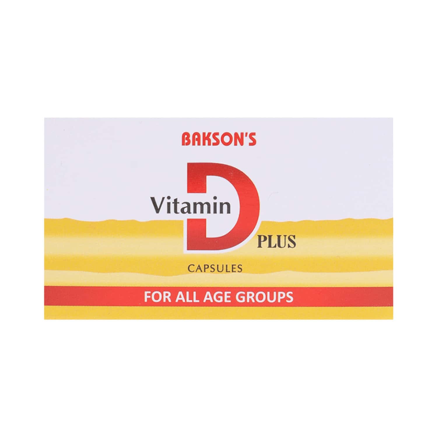 Bakson Vitamin D Plus Capsules For All Age Groups 50 Nos