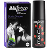 Manforce 3 In 1 Wild Black Grapes Flavored Condoms And Lube Lubrication Gel For Unisex-60ml