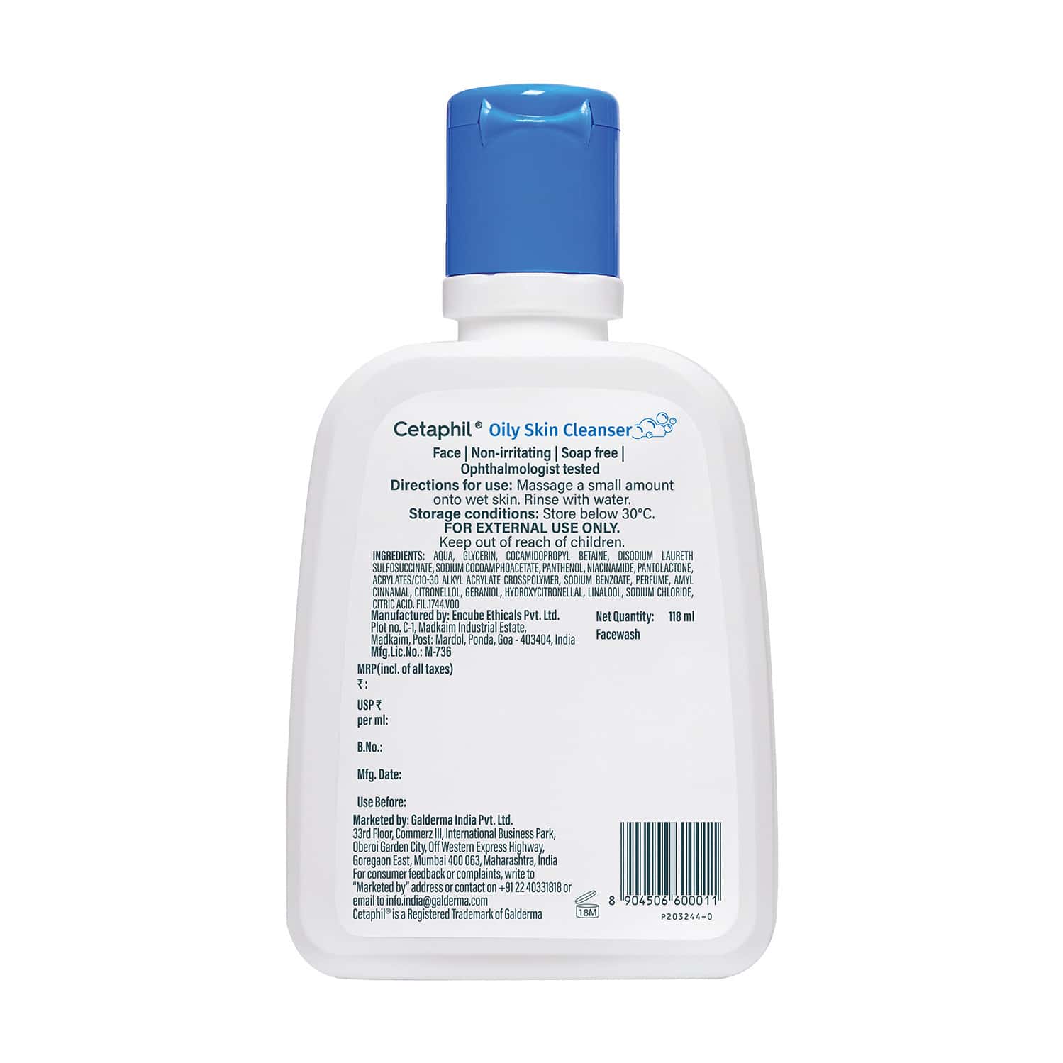 Cetaphil Oily Skin Cleanser | Combination To Oily & Sensitive Skin | 118 Ml - Image 4
