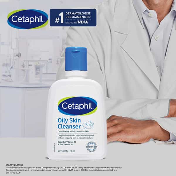 Cetaphil Oily Skin Cleanser | Combination To Oily & Sensitive Skin | 118 Ml