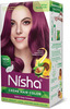 Nisha Creme Hair Color Wine Burgundy (60Gm+60Ml+18Ml) Ammonia Free Permanent Hair Colour