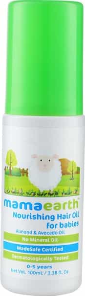 Mamaearth Nourishing Baby Hair Oil Bottle Of 100 Ml