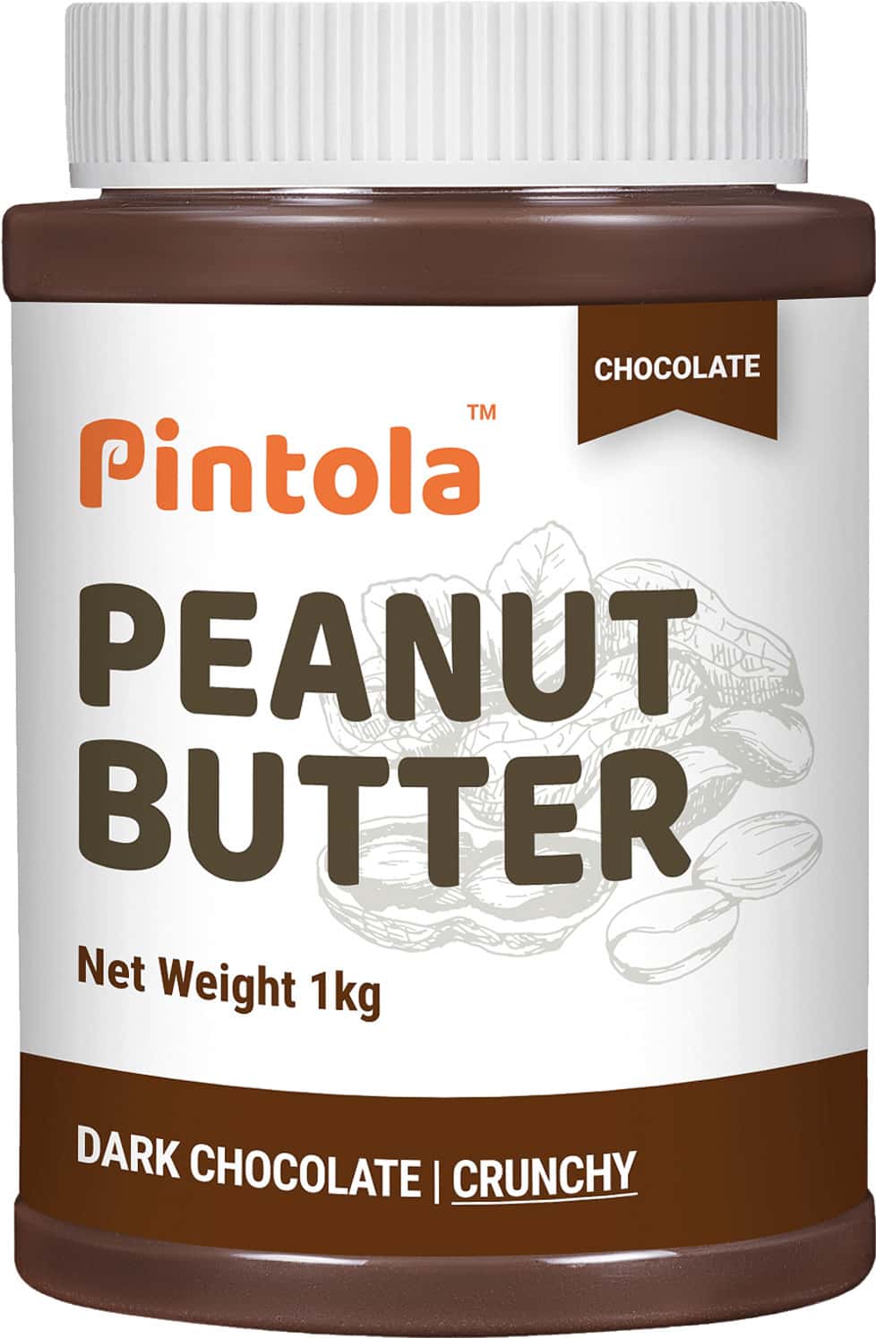 Pintola Choco Spread Crunchy Peanut Butter 1kg Jar