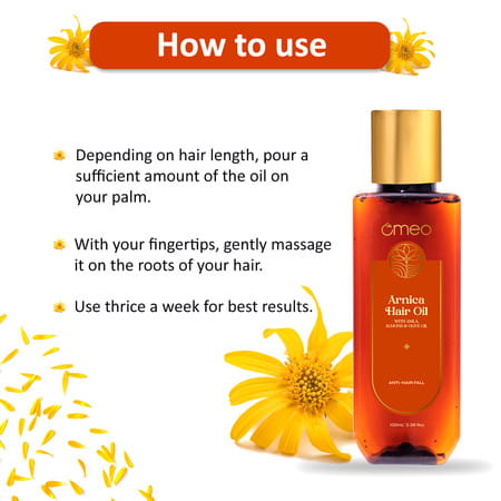 Omeo Arnica Hair Oil With Arnica & Jaborandi | 100% Herbal Extract | Unisex - 100Ml