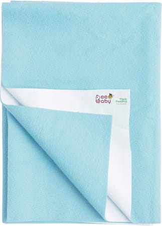 Beebaby Ultradry Baby Waterproof Bed Protector / Dry Sheet - Small 50 X 70 Cm (Sky Blue)