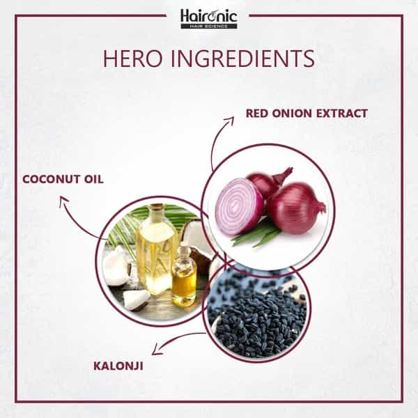 Haironic Hair Science Red Onion Oil- Anti Hair Loss & Hair Growth Oil - 100Ml