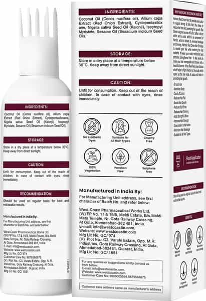 Haironic Hair Science Red Onion Oil- Anti Hair Loss & Hair Growth Oil - 100Ml