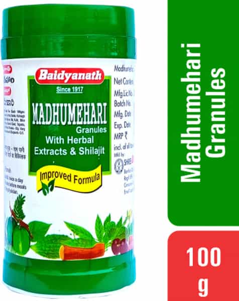Baidyanath Asli Ayurved Madhumehari Granules - 100G (Pack Of 2) Controls Blood Sugar Levels