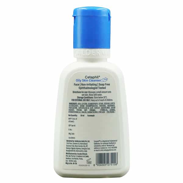 Cetaphil Oily Skin Cleanser | Combination To Oily Sensitive Skin | 59 Ml