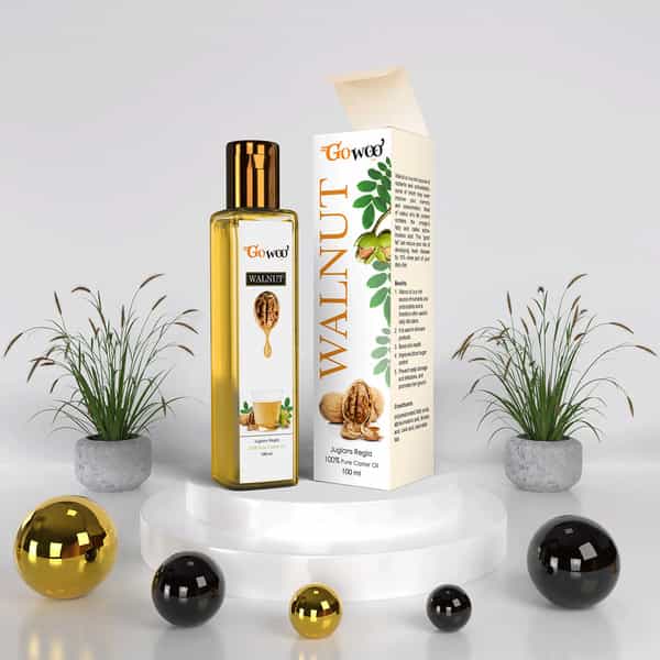 Go Woo 100% Pure Walnut Carrier Oil Cold Pressed 100 Ml