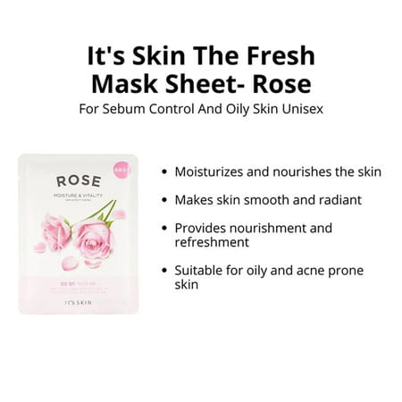 It'S Skin The Fresh Mask Sheet - Rose - Pack Of 3