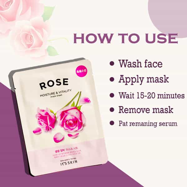 It's Skin The Fresh Mask Sheet - Rose - Pack Of 3