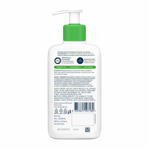 Cerave | Hydrating Cleanser | For Normal To Dry Skin 236 Ml