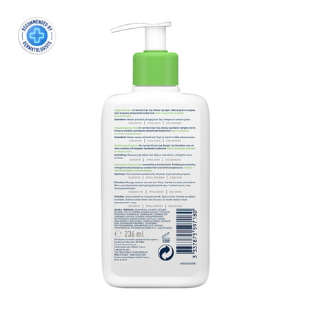 Cerave Hydrating Non-Foaming Daily Facial Cleanser For Normal To Dry Skin - 236ml