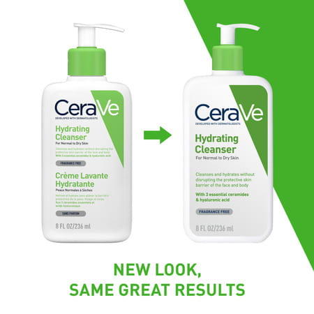 Cerave Hydrating Non-Foaming Daily Facial Cleanser For Normal To Dry Skin - 236ml