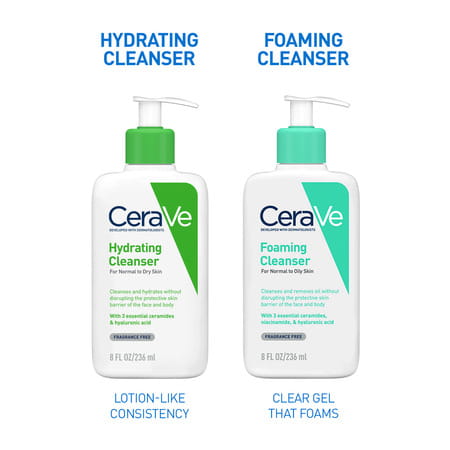 Cerave Hydrating Non-Foaming Daily Facial Cleanser For Normal To Dry Skin - 236ml