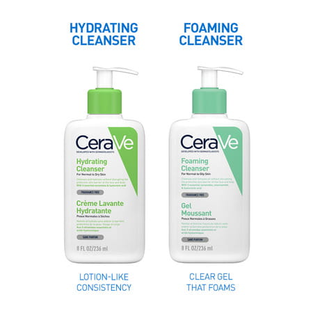 Cerave Hydrating Non-Foaming Daily Facial Cleanser For Normal To Dry Skin - 236ml