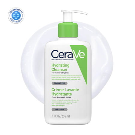 Cerave Hydrating Non-Foaming Daily Facial Cleanser For Normal To Dry Skin - 236ml