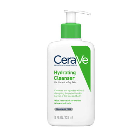 Cerave Hydrating Non-Foaming Daily Facial Cleanser For Normal To Dry Skin - 236ml