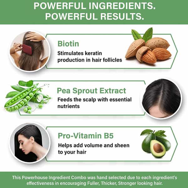 Biotin Hair Growth Serum By Pureauty Naturals - Hair Loss Support 60 Ml