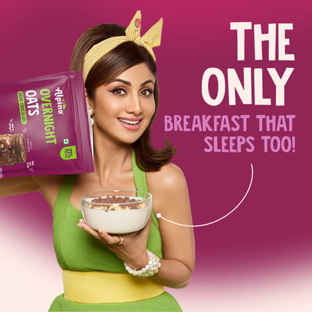 Alpino High Protein Overnight Super Oats Dark Chocolate Pouch 1 Kg