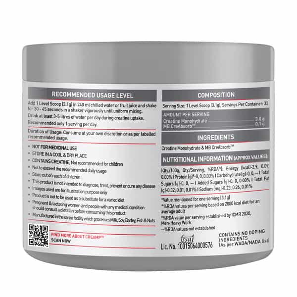 Muscleblaze Biozyme Performance Whey Protein | French Vanilla Crme | 2Kg & Creatine | Combo Pack