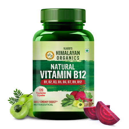 Vlado'S Himalayan Organics Natural Vitamin B12 - 120 Veg Capsules