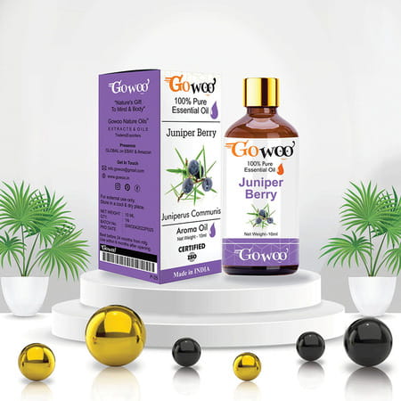 Go Woo 100% Pure Juniper Berry Oil Virgin & Undiluted 10 Ml