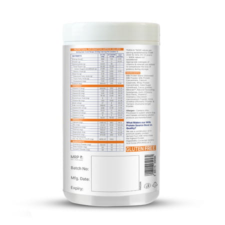 Gritzo Supermilk Growth (10-12Y Girls) | 11G Protein (Double Chocolate | 400G) | Zero Refined Sugar