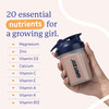 Gritzo Supermilk Growth (10-12Y Girls) | 11G Protein (Double Chocolate | 400G) | Zero Refined Sugar
