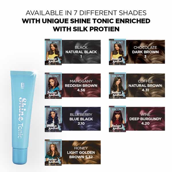 Bblunt Salon Secret High Shine Crme Hair Colour Honey Light Golden Brown - 100 Gm