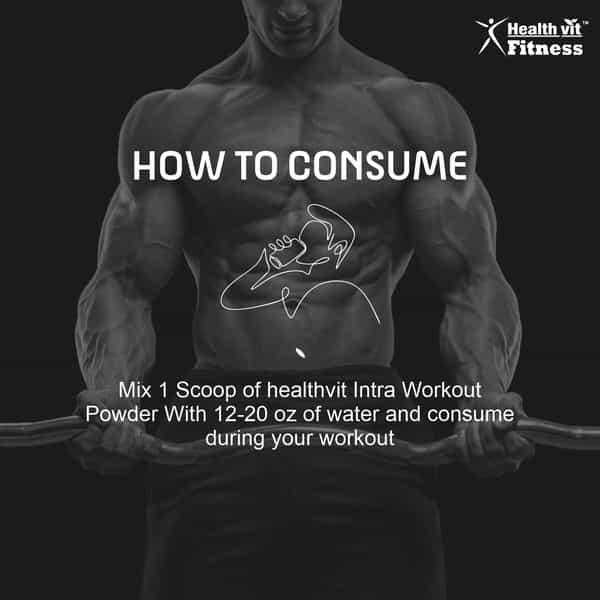 Healthvit Fitness Intra Workout Powder Advanced Formula - Watermelon Flavour - 300Gm