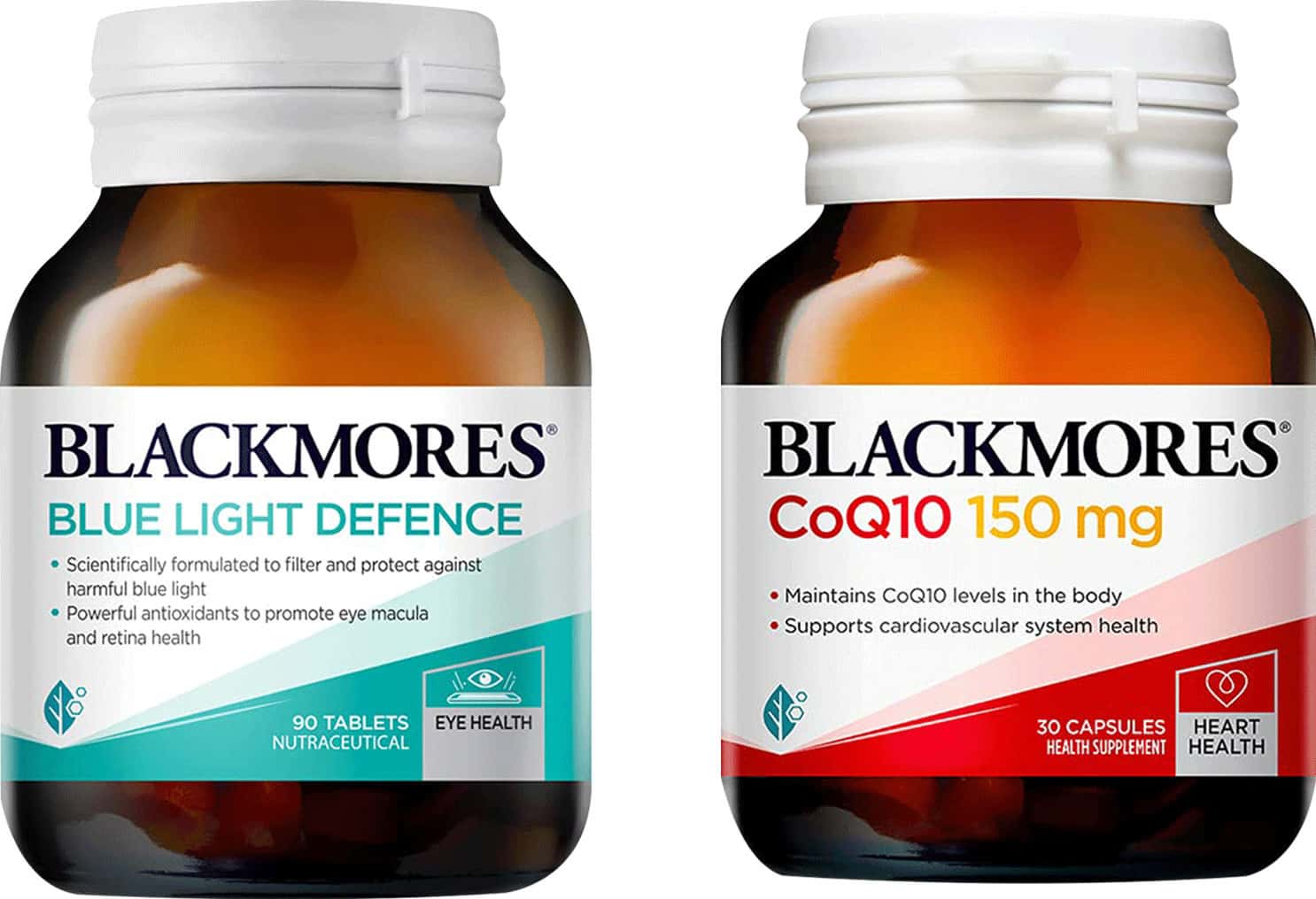 Blackmores - Blue Light Defence & Coq10 For Healthy Vision & Immunity 30 Capsules Pack Of 2