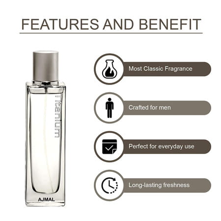 Ajmal Titanium Edp 100ml Perfume For Men And Selfie Cp Oil Alcohol-Free Attar 10ml For Men