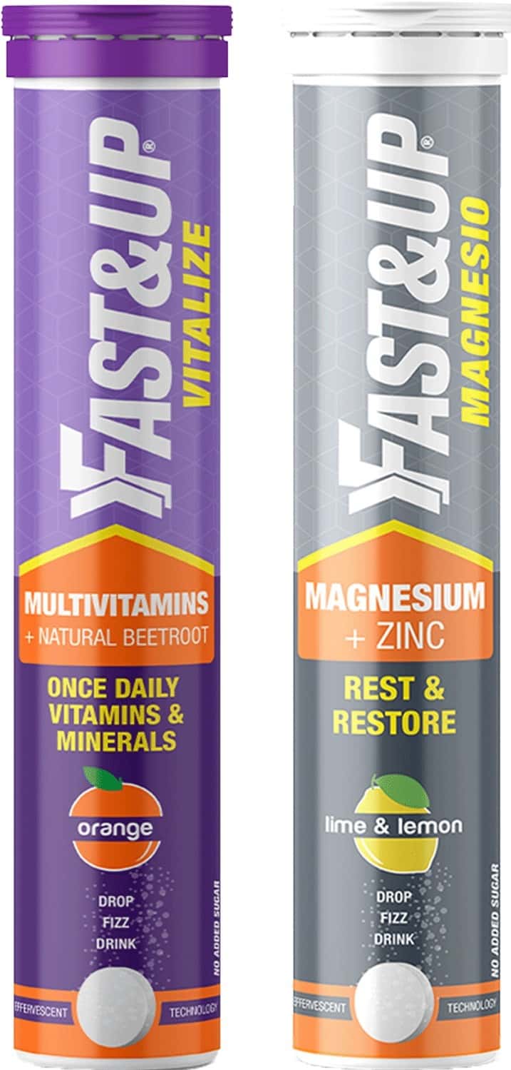 Fast&Up Daily Multivitamins Tube Of 20 Tablets & Magnesio Daily Stress Relief Tube Of 20 Tablets