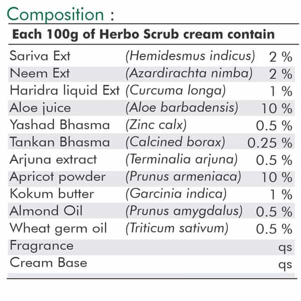 Al-Ayurvedic Life Herbo Scrub Cream - 50G Pack Of 2