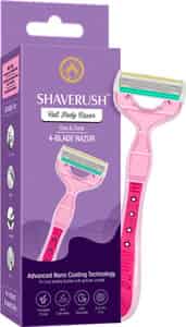 Mom & World Shaverush 4 Blade Full Body Razor With Advance Nano Coating Technology