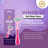 Mom & World Shaverush 4 Blade Full Body Razor With Advance Nano Coating Technology