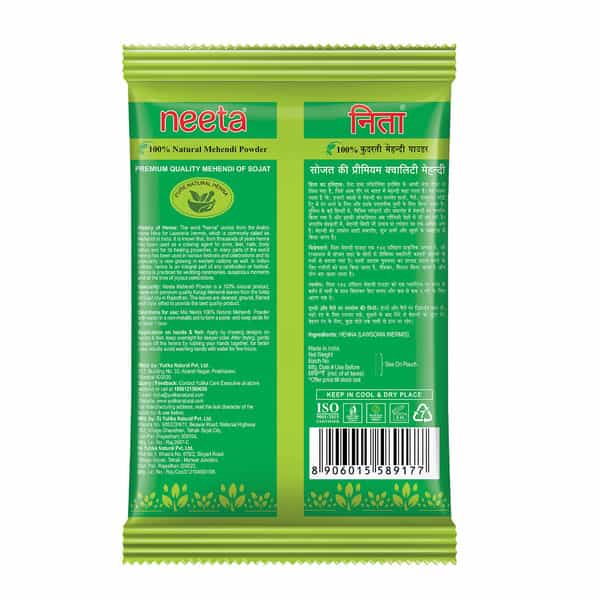 Neeta Mehendi Powder 1Kg | 100% Natural Henna Mehandi Powder For Hair | Hand & Feet