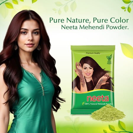 Neeta Mehendi Powder 1kg | 100% Natural Henna Mehandi Powder For Hair | Hand & Feet