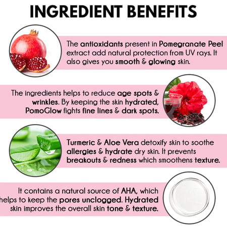 Auli Pomoglow Antioxidant Rich Damage Repair Pore Minimising Skin Tightening Pomegranate Gel - 50Gm