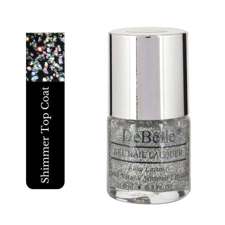 Debelle Gel Nail Polish Gift Set Of 2 Vintage Frost | Shimmer Top Coat - 16 Ml (8ml Each)