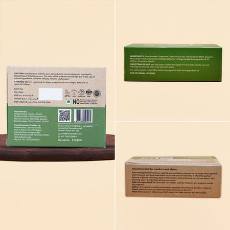 Herby Angel Bala Ashwagandhadi Soap For Babies & Kids | 75g