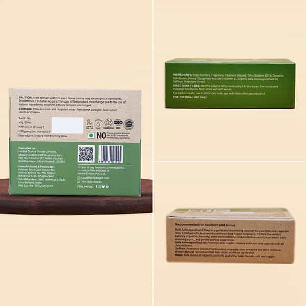 Herby Angel Bala Ashwagandhadi Soap For Babies & Kids | 75G