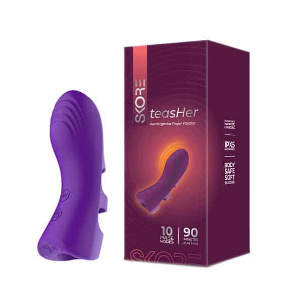Skore Teasher Rechargeable Finger Vibrator 1 Nos
