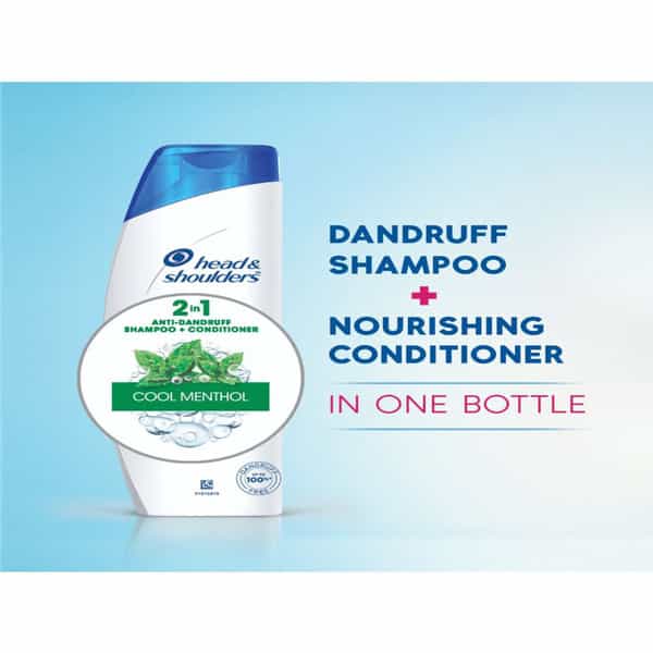Head & Shoulders Cool Menthol 2-In-1 Shampoo + Conditioner - 180Ml